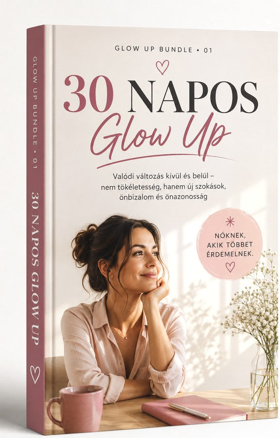 30 napos Glow Up – könyvborító