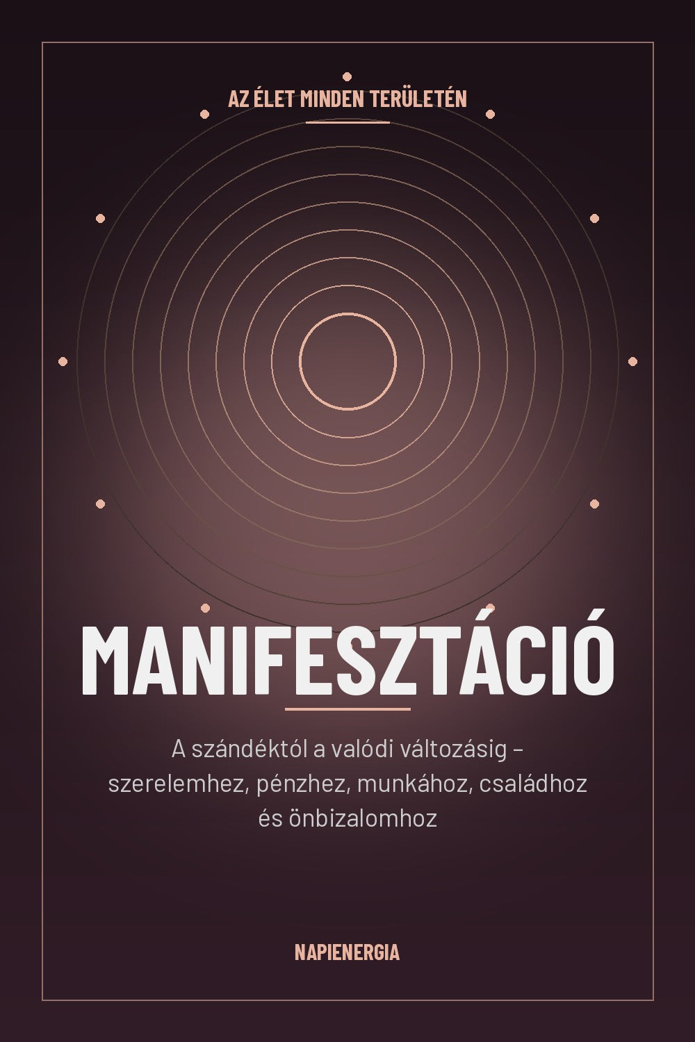 Manifesztáció az élet minden területén – könyvborító